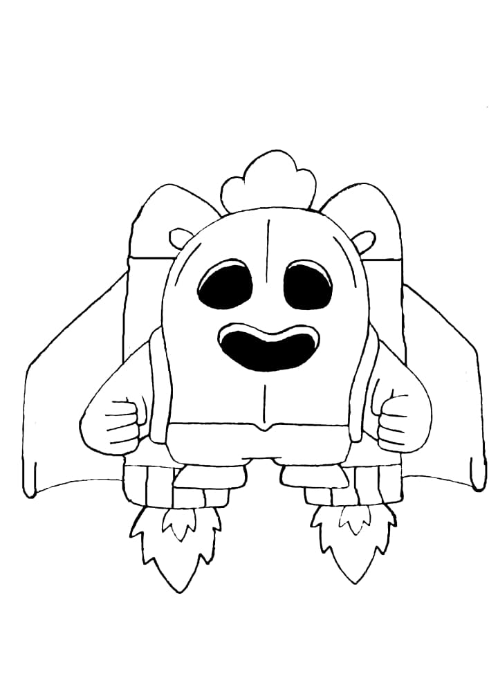 Coloring page Brawl Stars Spike