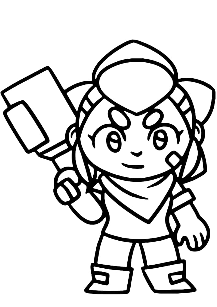 Coloring page Brawl Stars Shelly