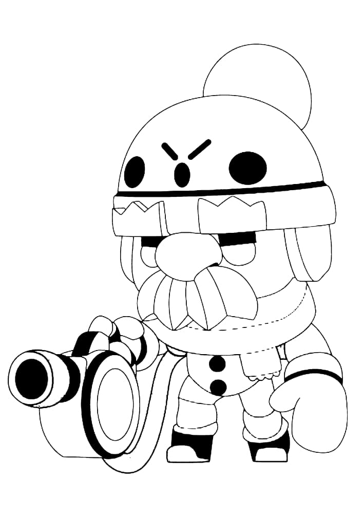 Coloring page Brawl Stars Gale