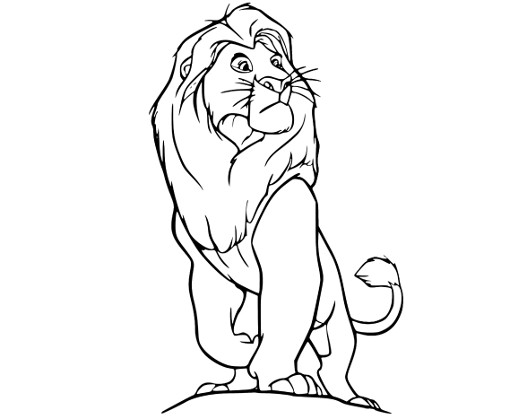 Раскраски Король лев - Распечатать или скачать бесплатно