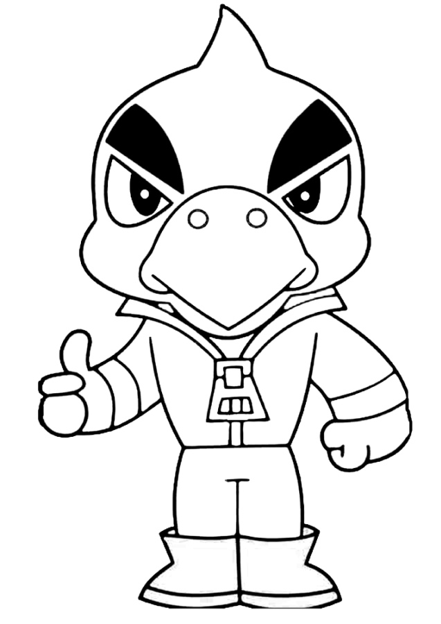 Coloring page Crow Brawl Stars For children
