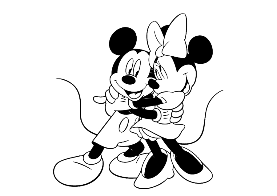 The love of Mickey and Minnie