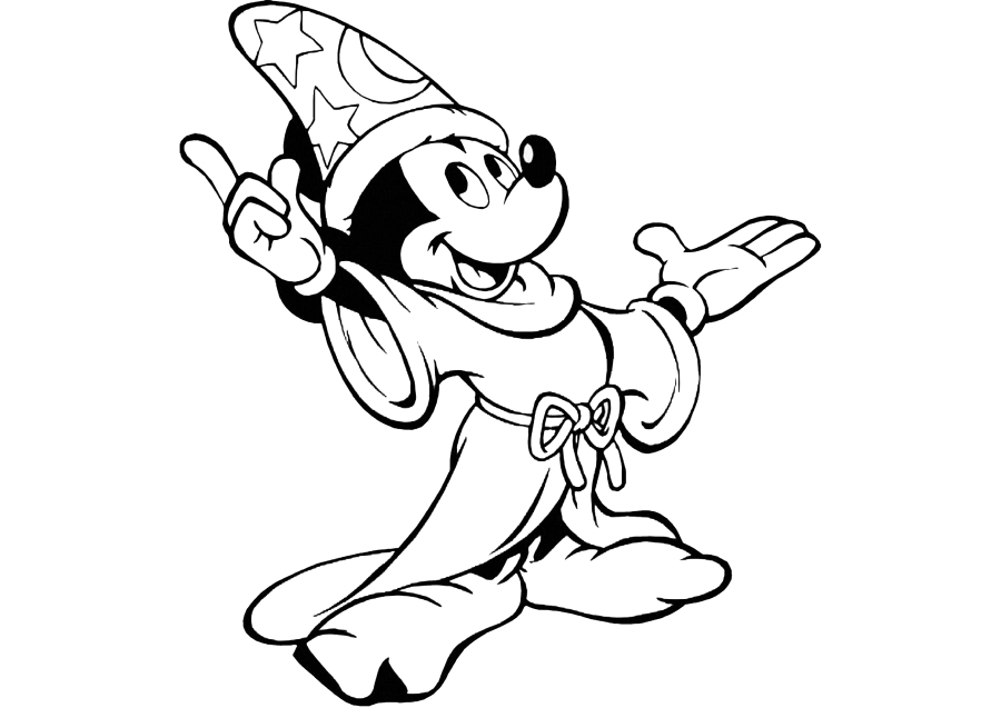 Mickey Mouse became a wizard