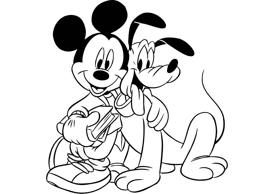 Amigos Mickey Mouse e Pluto