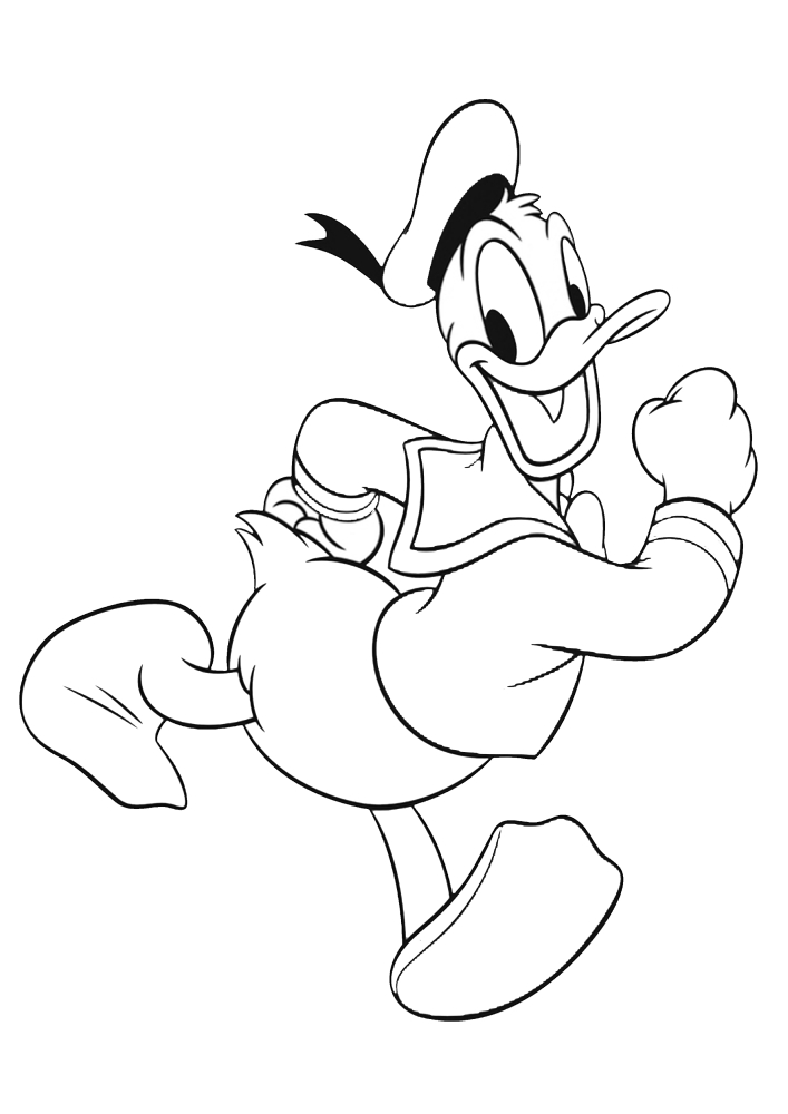 Daisy Duck-ausmalbild für Mädchen