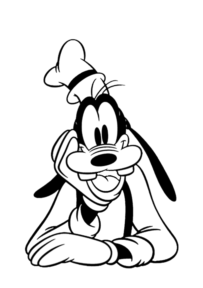 Goofy is looking right at you