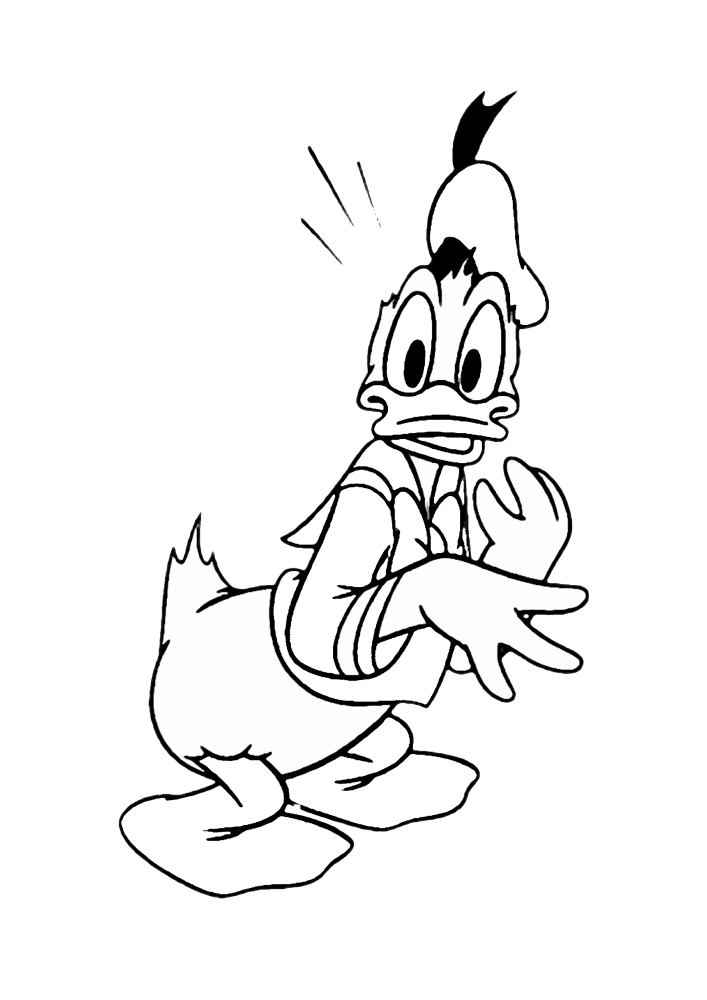 Uma saudação de Donald Duck