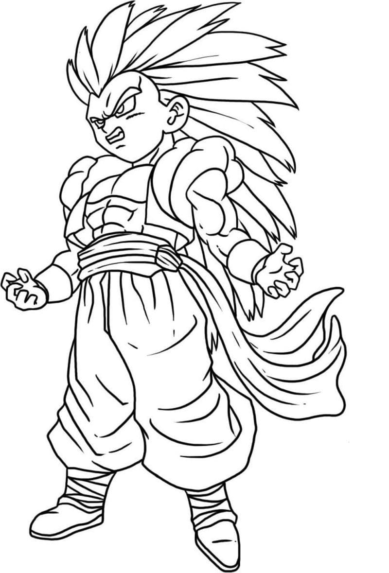 Coloring page Dragon Ball Goku