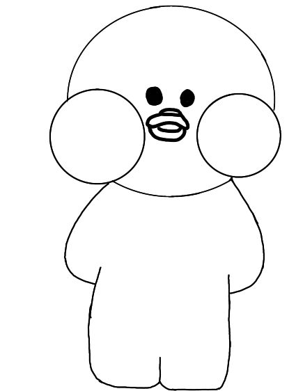 Coloring page Lalafanfan For children