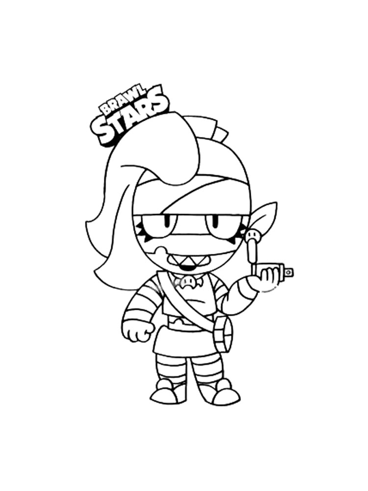 Coloring page Emz Brawl Stars For boys