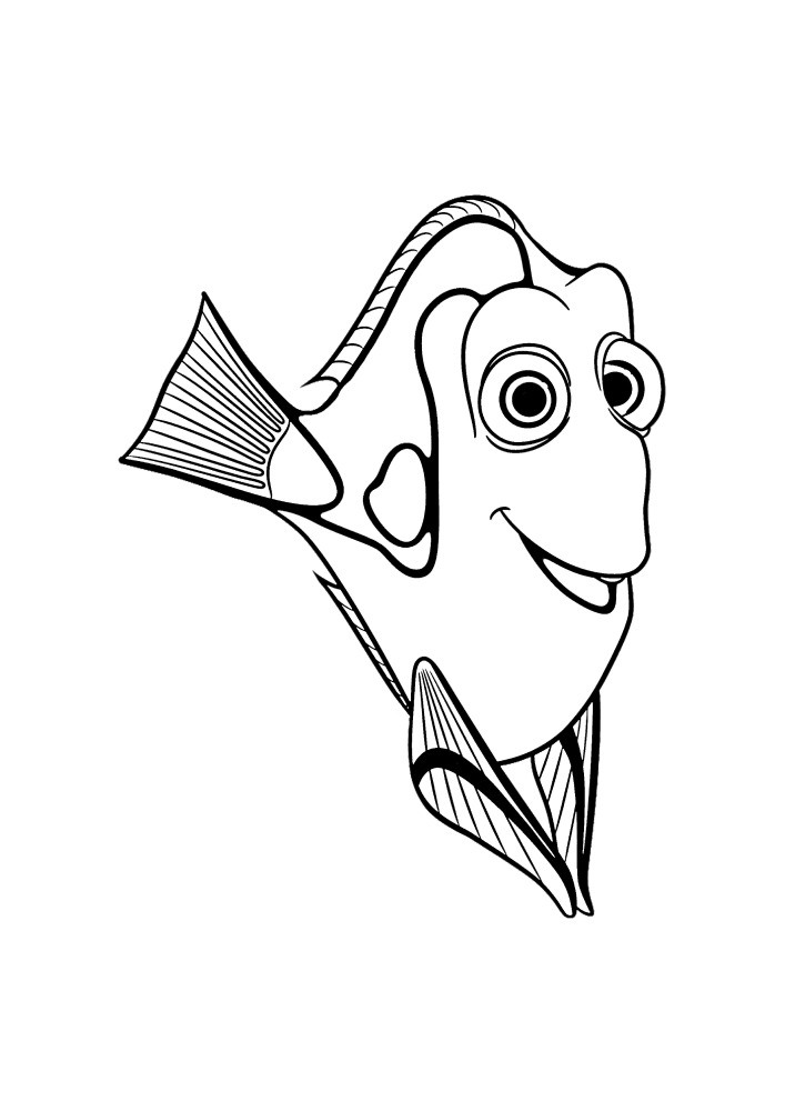 Dory-download or print this coloring book