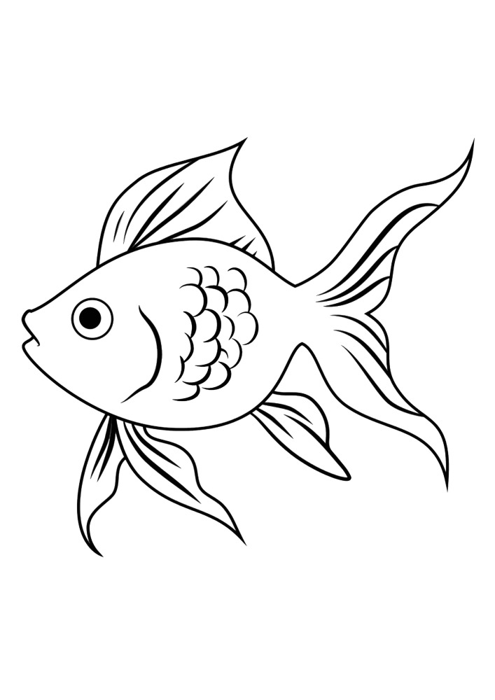 Goldfish: imprima y déle a su bebé que muestre fantasía.