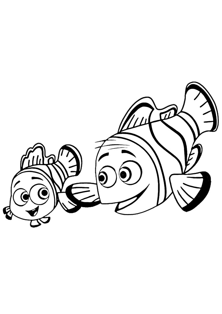 Un pez de dibujos animados.
