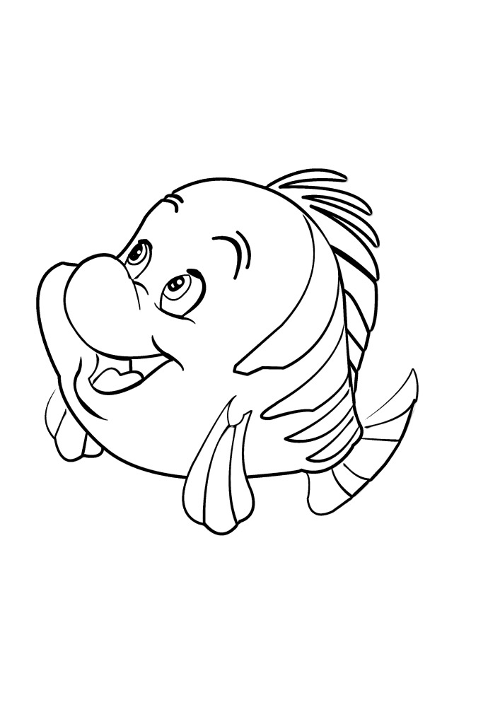 Dory squeezed his eyes shut-coloring book