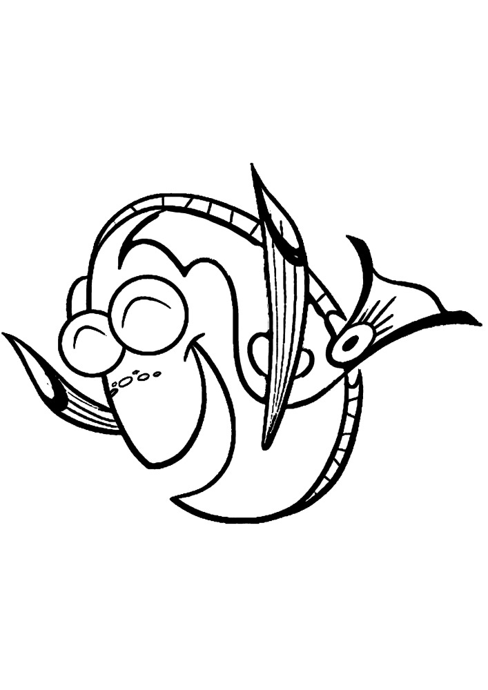 Coloring book-fish for kids