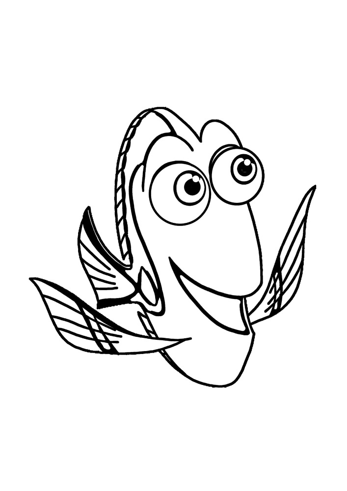 Рыбка Дори - распечатайте или скачайте совершенно бесплатно.