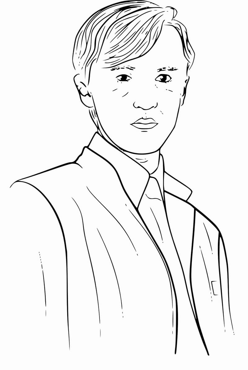 Coloring page Harry Potter Draco
