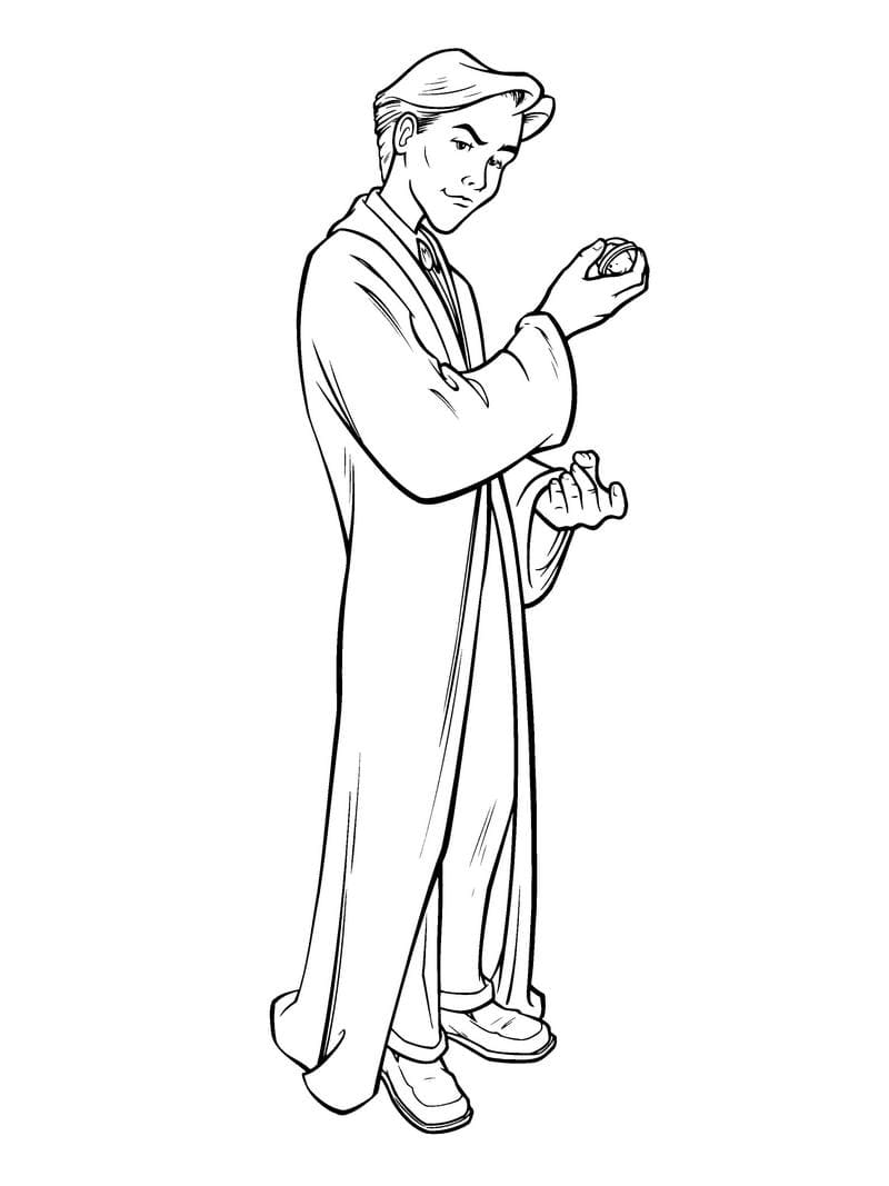 Coloring page Harry Potter Malfoy