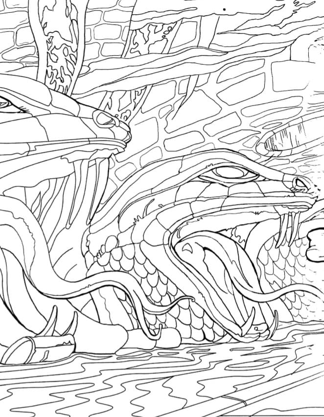 Coloring page Harry Potter The Secret Room