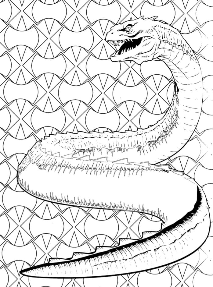 Coloring page Harry Potter Snake