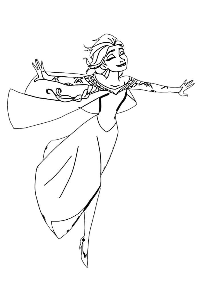 Anna, Elsa e Olaf em uma dança