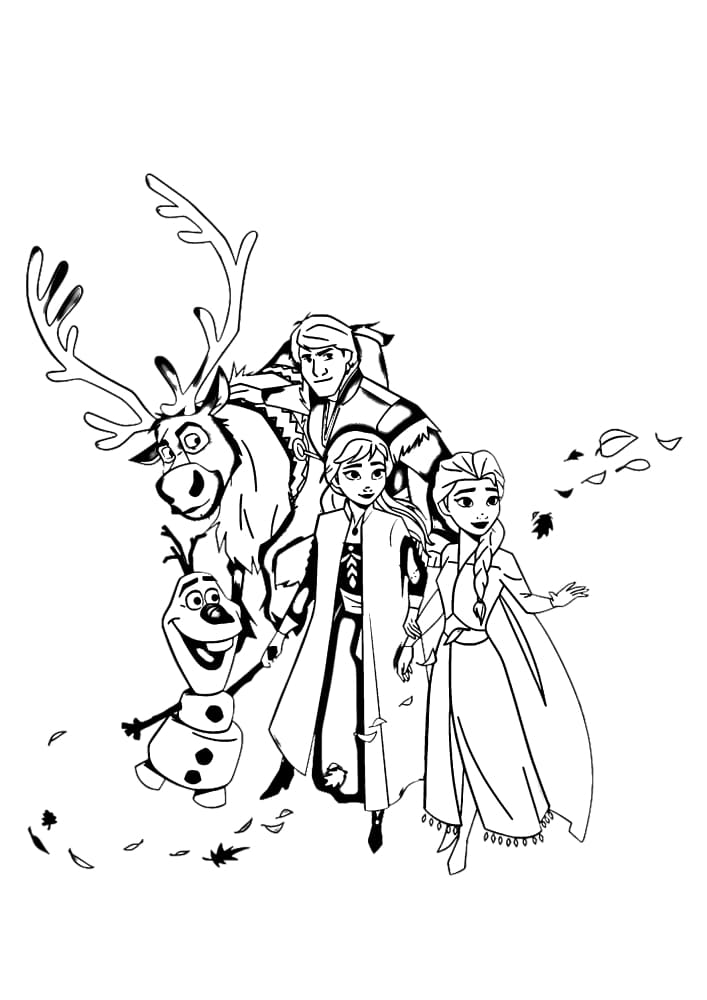 Anna, Elsa und Olaf im Tanz