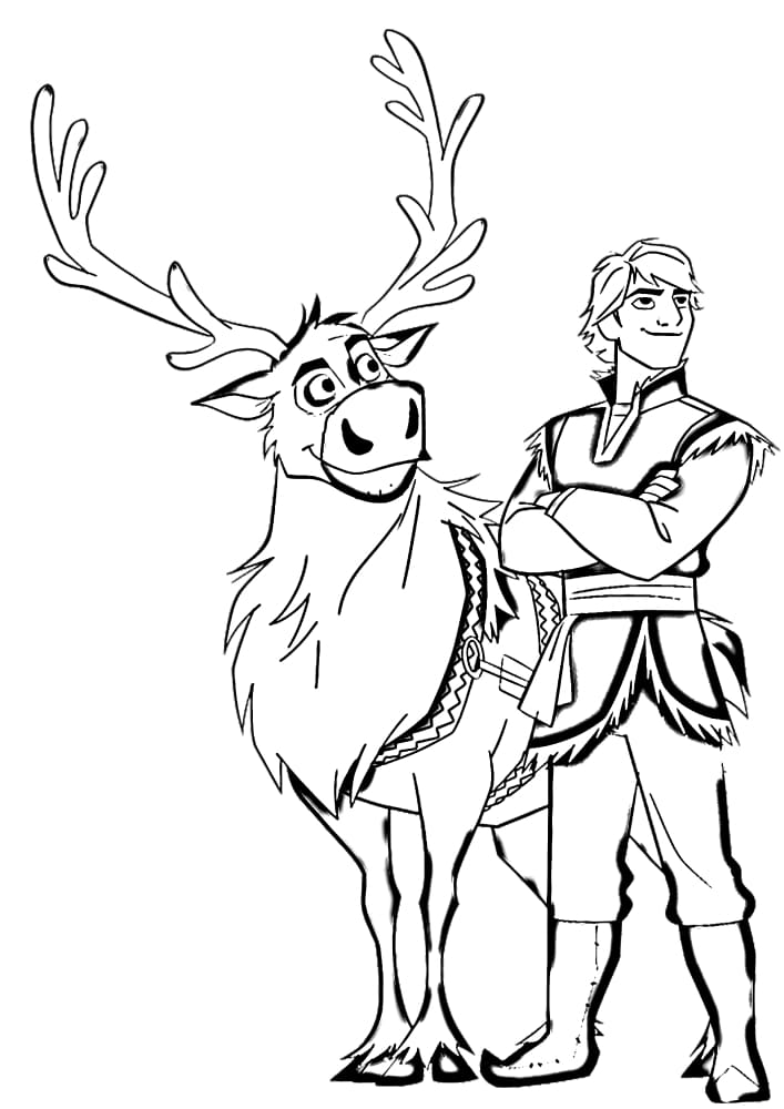 Kristoff and his faithful stag Sven