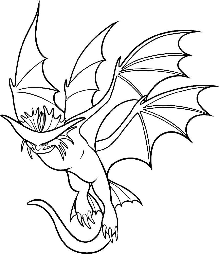 Coloring page How to Train Your Dragon 3 Dragon Stormcutter