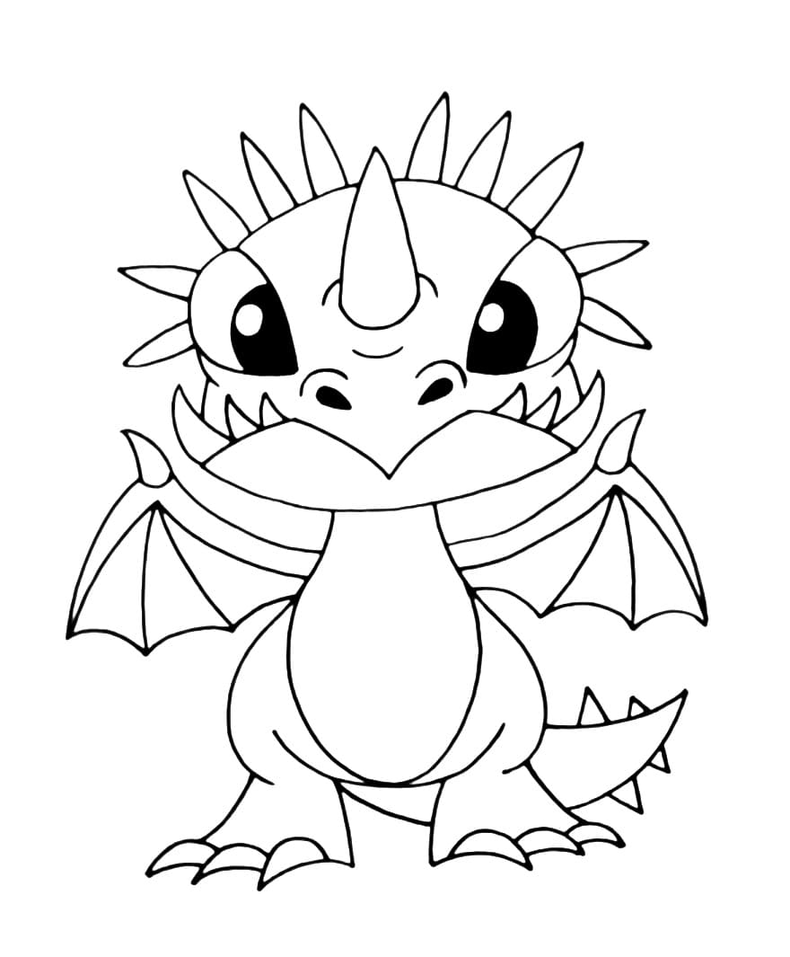 Coloring page How to Train Your Dragon 3 Baby