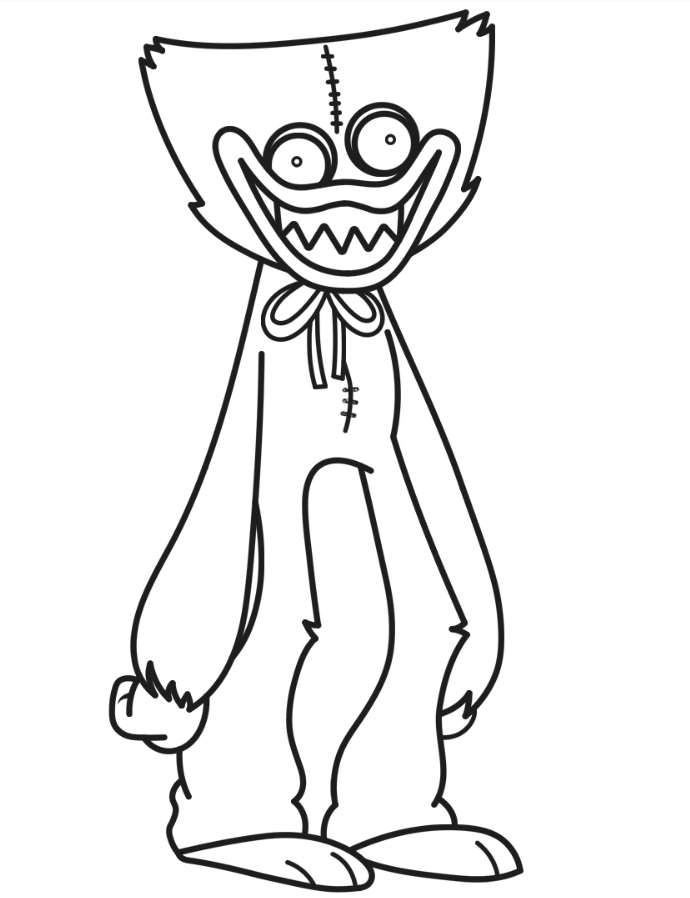 Coloring page Huggy Wuggy PlayTime