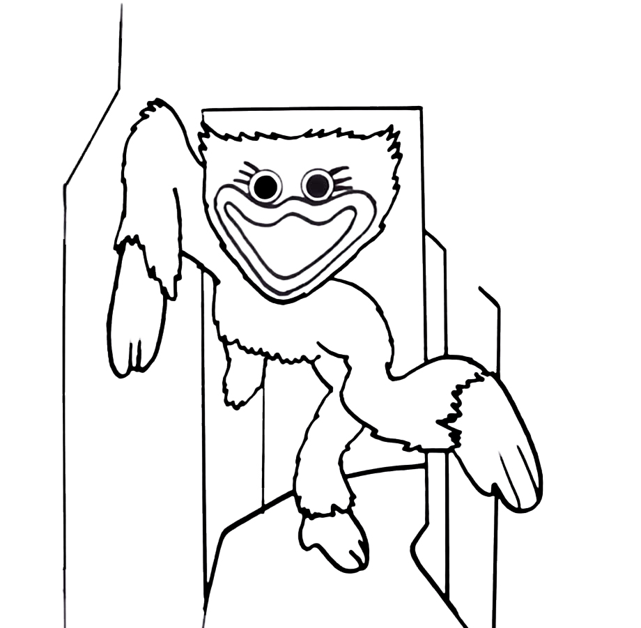 Coloring page Huggy Wuggy Kind Monster