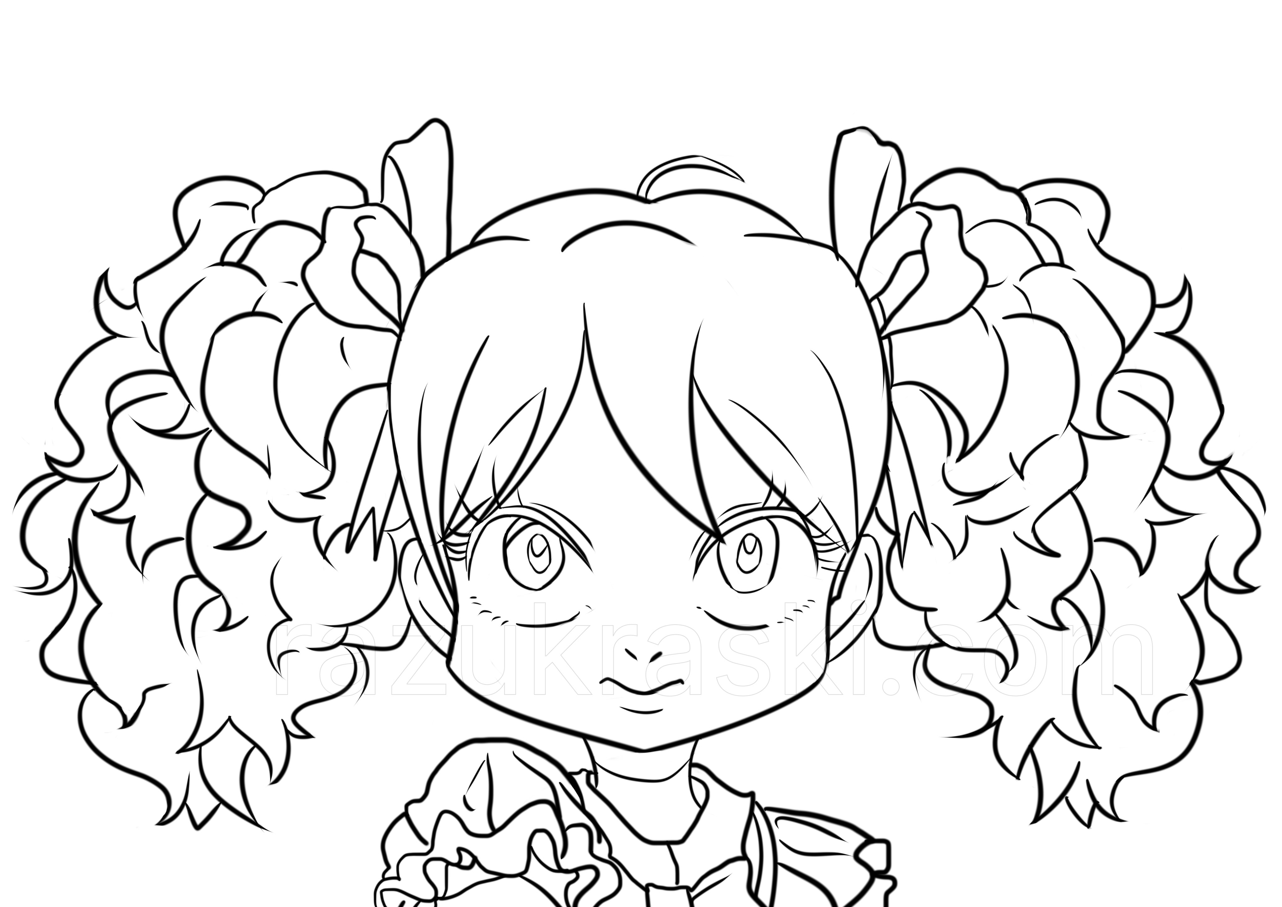 Coloring page Huggy Wuggy doll