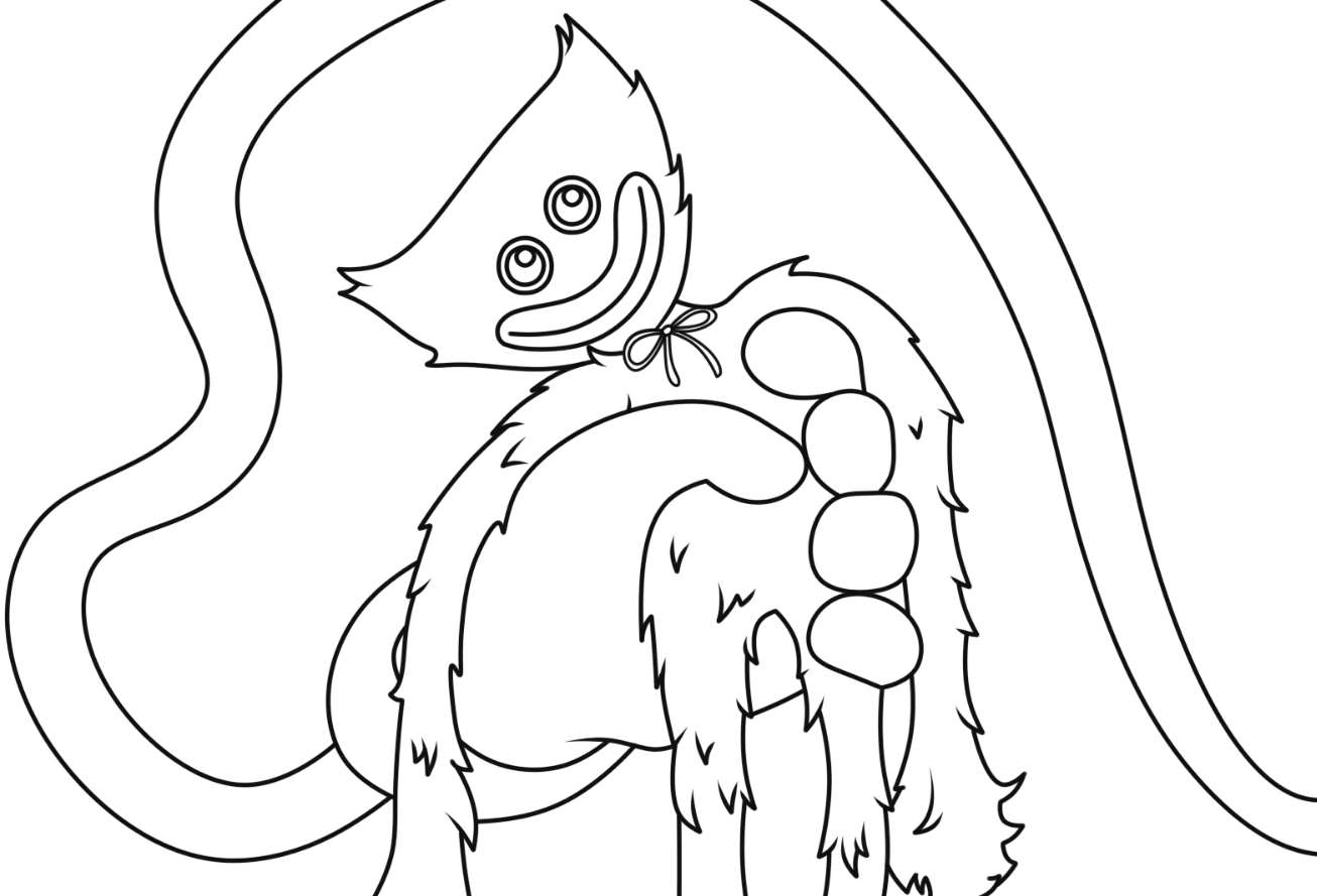 Coloring page Huggy Wuggy Toy Poppy Playtime