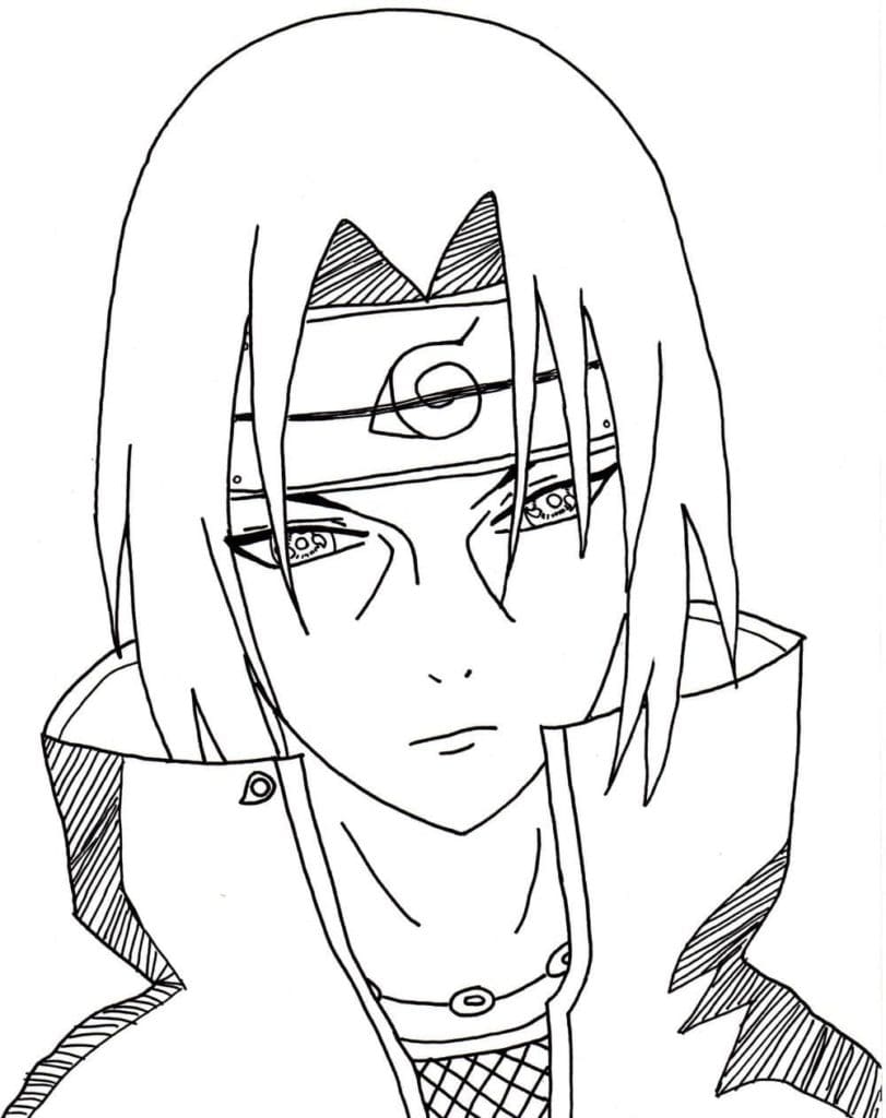 Coloring page Itachi Uchiha For Boys