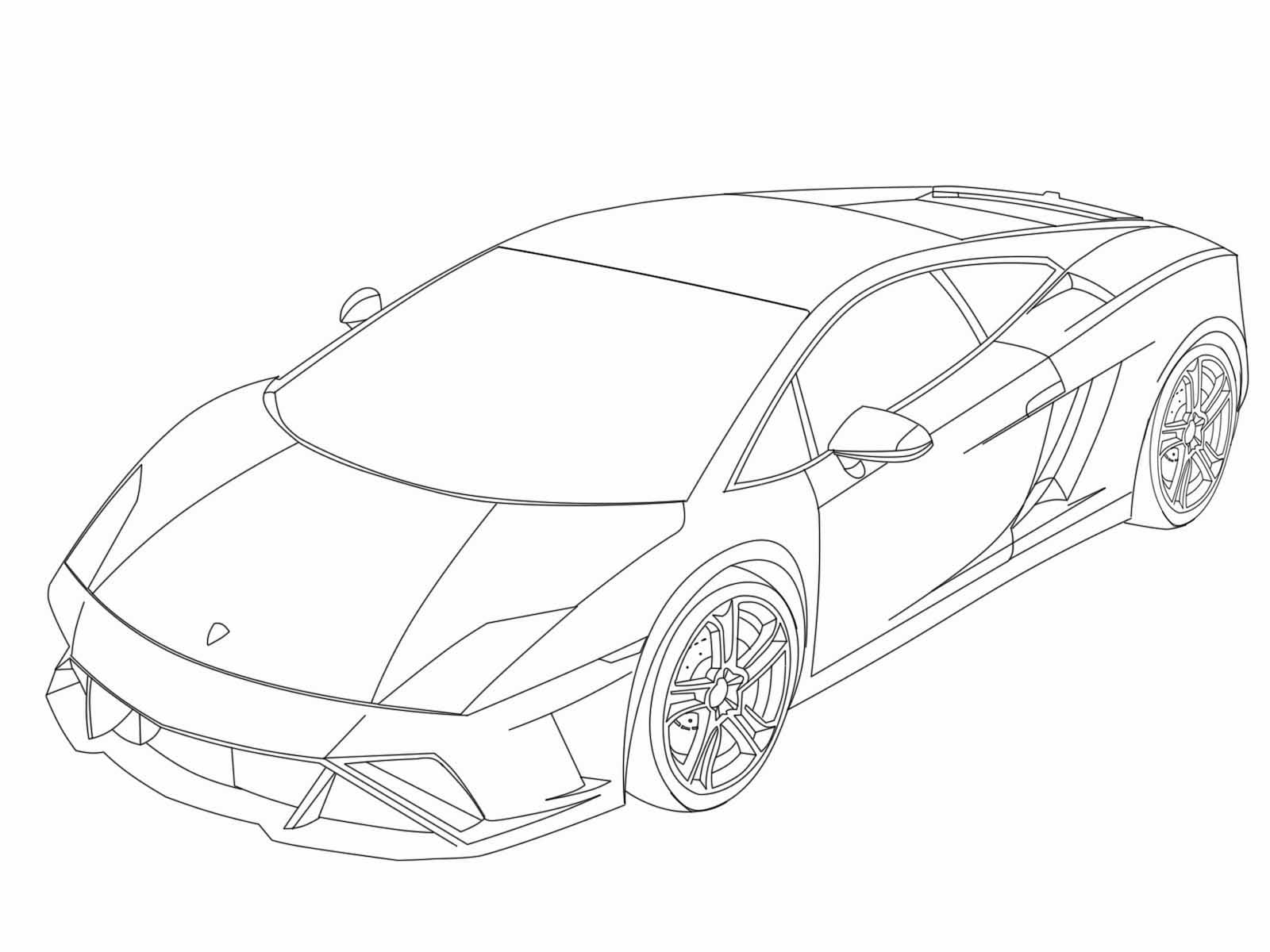 Coloring page Lamborghini Lamborghini Huracan