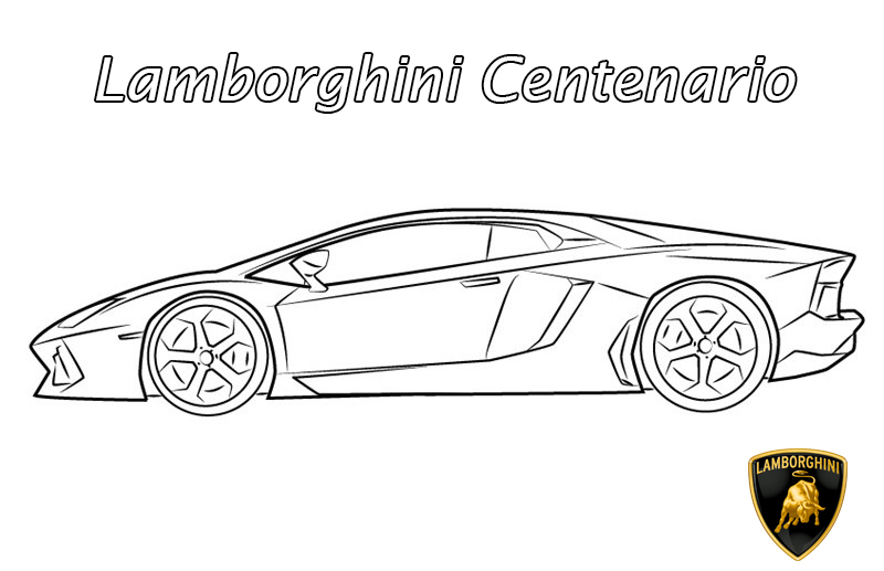 Para Colorear Lamborghini Lamborghini Centenario