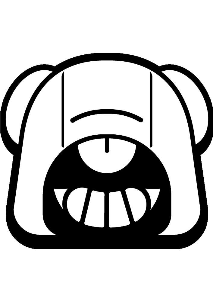 Emoji de León malvado.