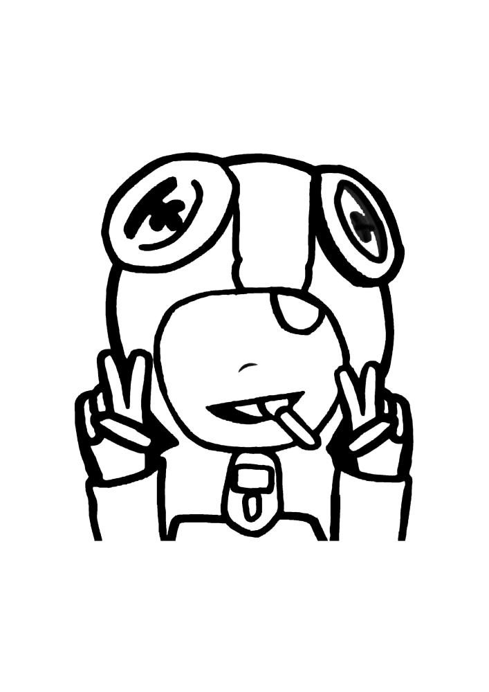 Emoji Leon, qui tient Chupa Chups, et l'option proposée pour décorer.