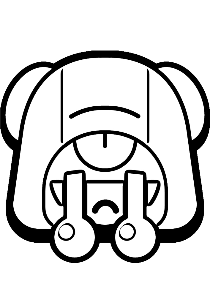 El Emoji de León que sostiene el chupa-Chups, y la opción sugerida para la decoración.