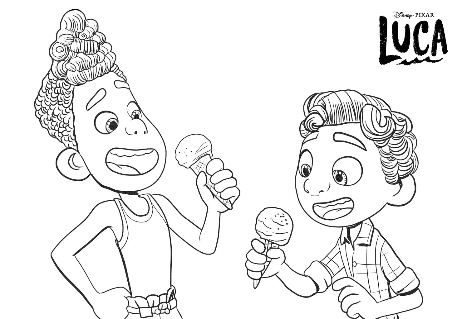 Coloring page Luca Luca and Alberto