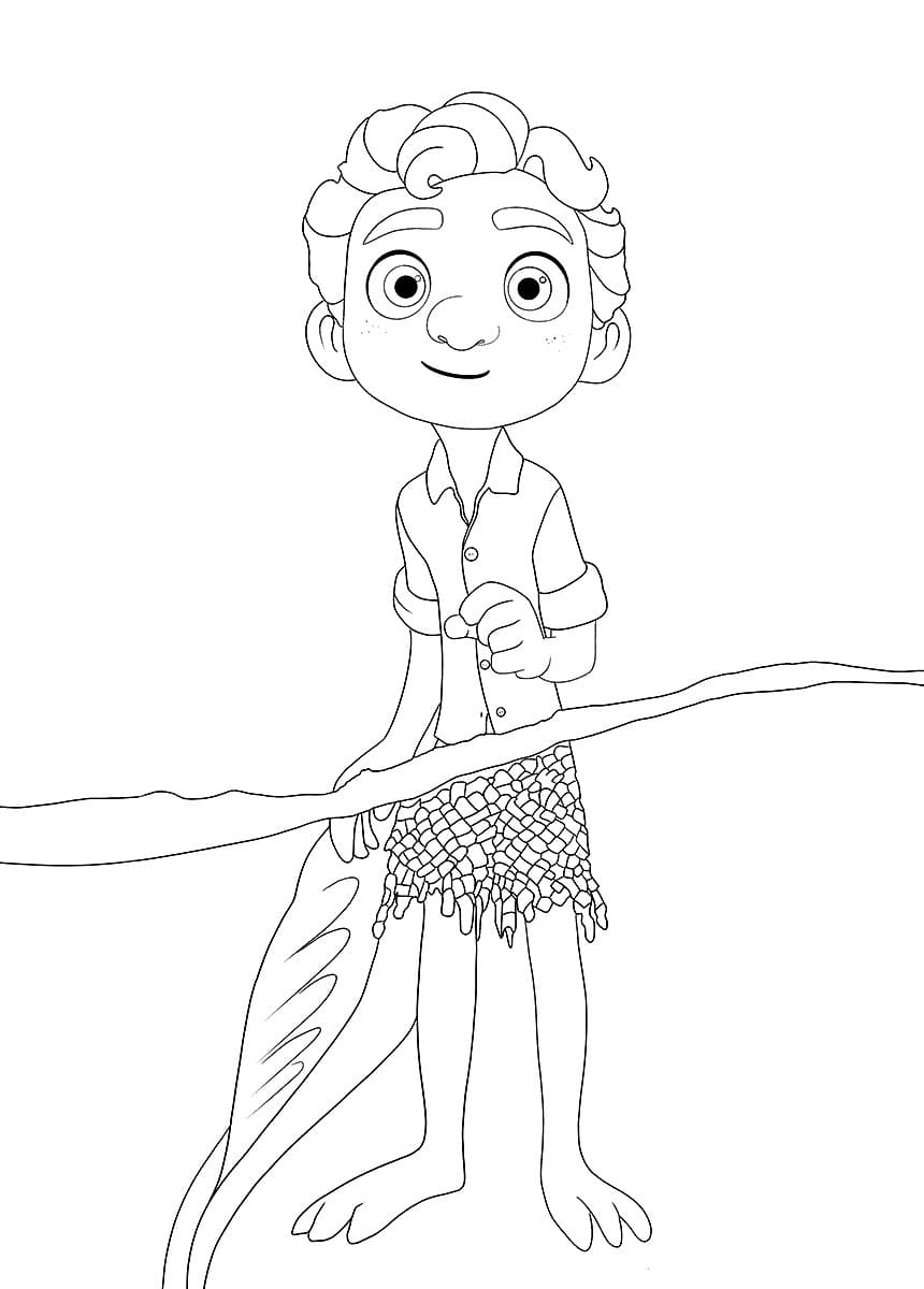 Coloring page Luca Boy Luca