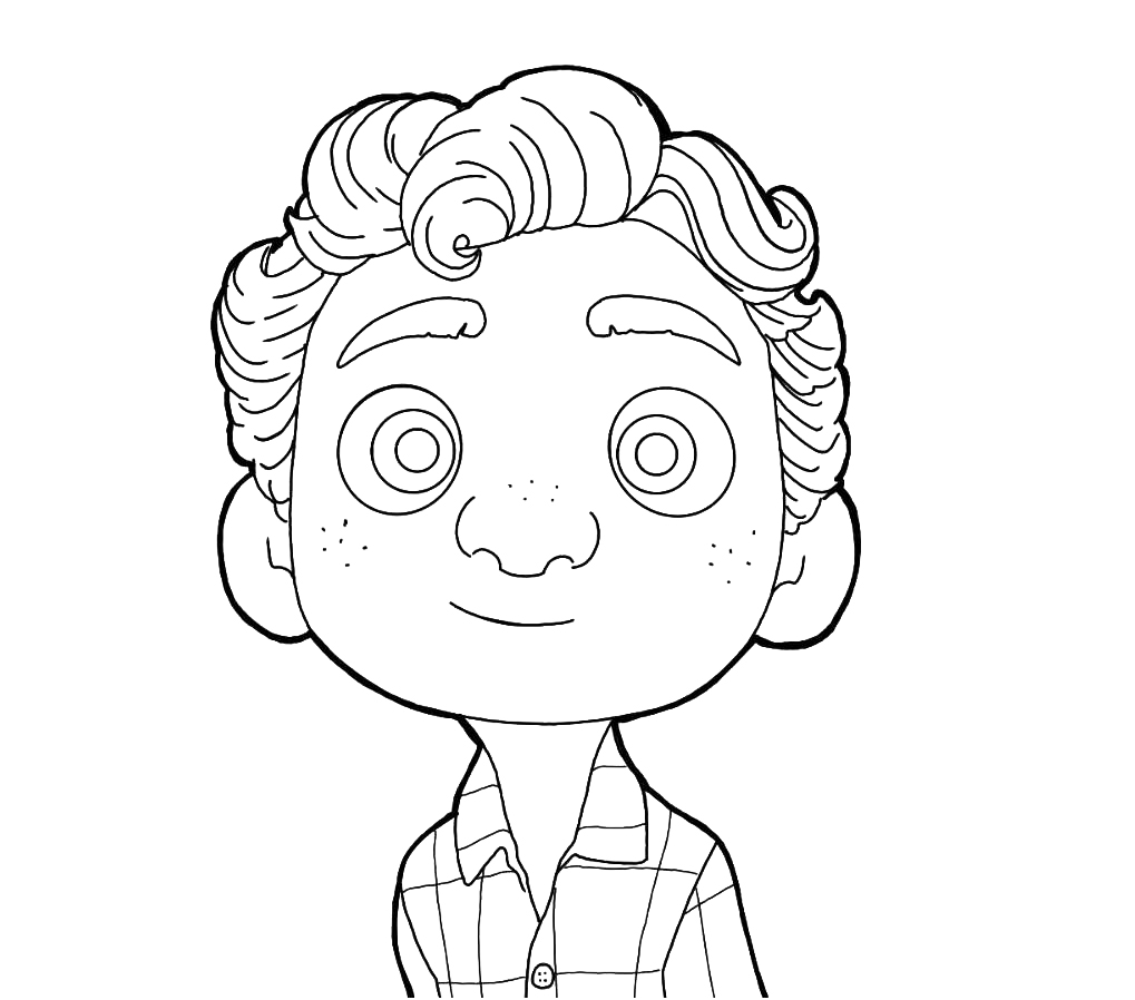 Coloring page Luca Luca cartoon for kids