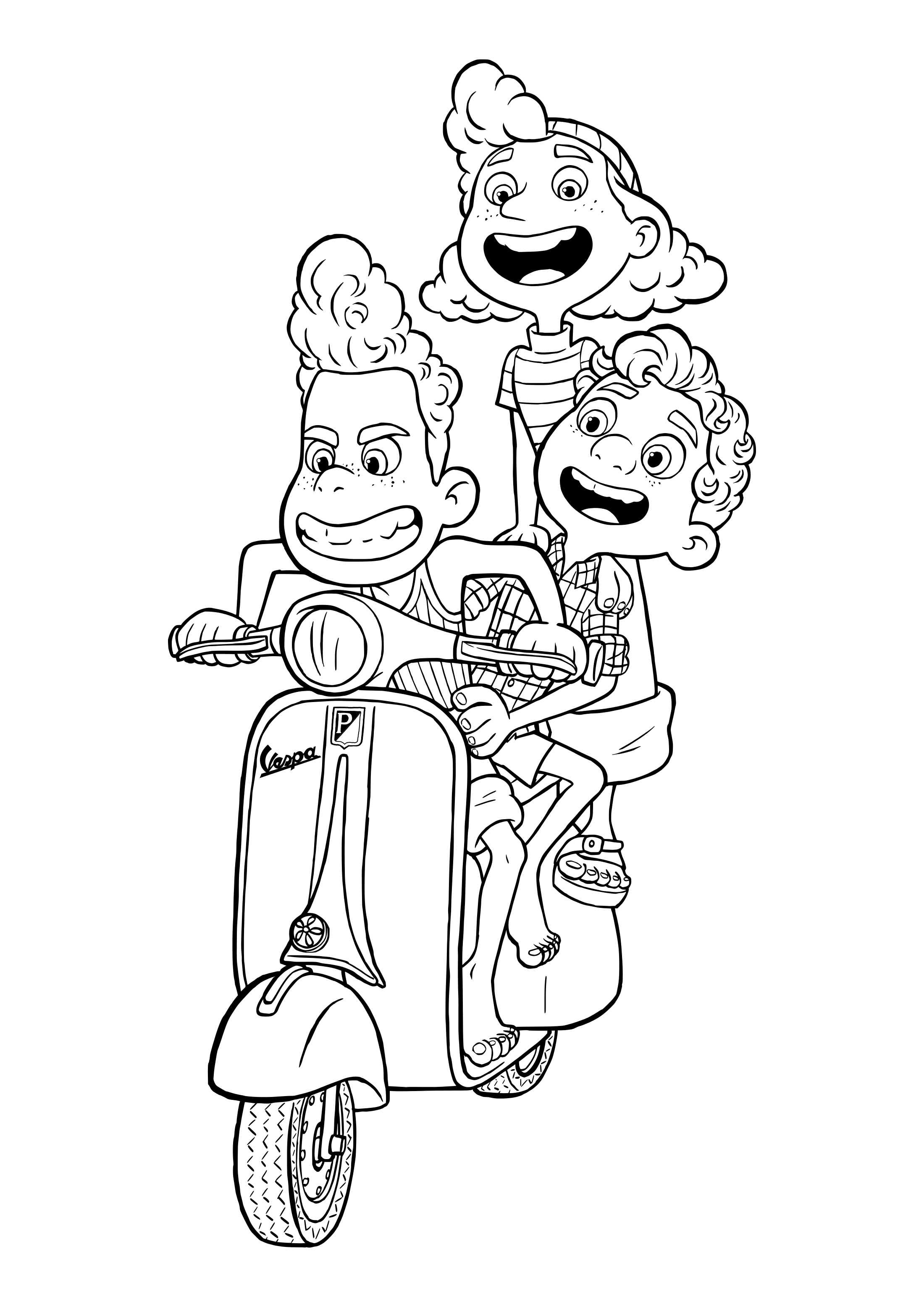 Coloring Pages cartoon Luca - Printable