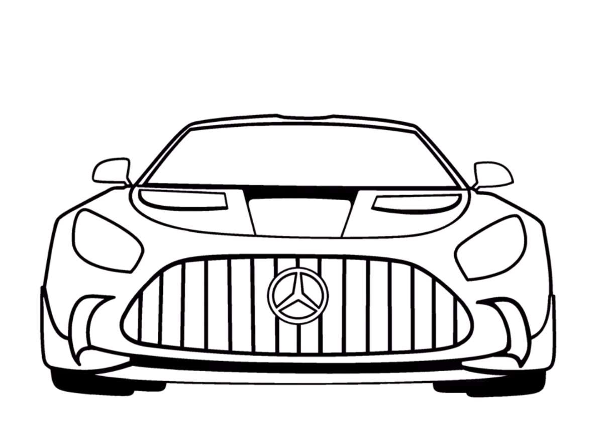 Coloring page Mercedes Benz Mercedes