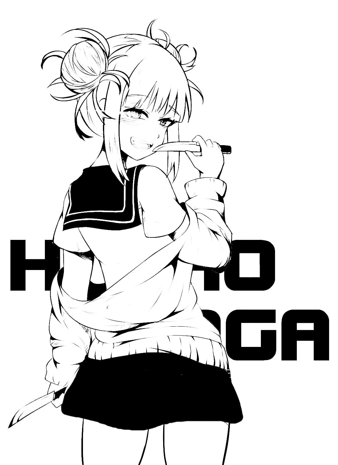 Ausmalbild My Hero Academia Himiko Toga