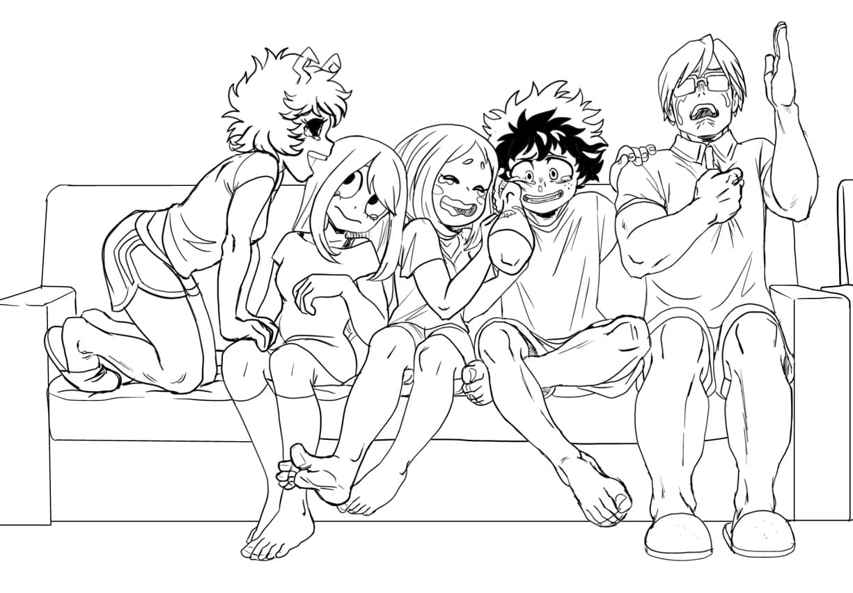 Coloriage My Hero Academia Tous les personnages