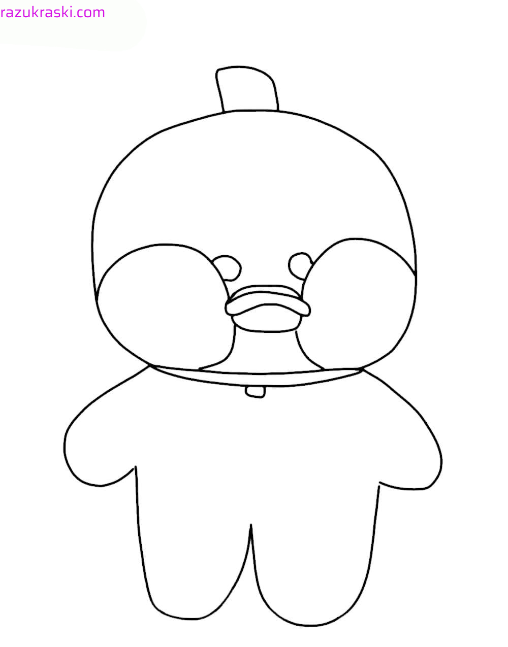 Coloring page Clothing for Lalafanfan Lalafanfan Duck