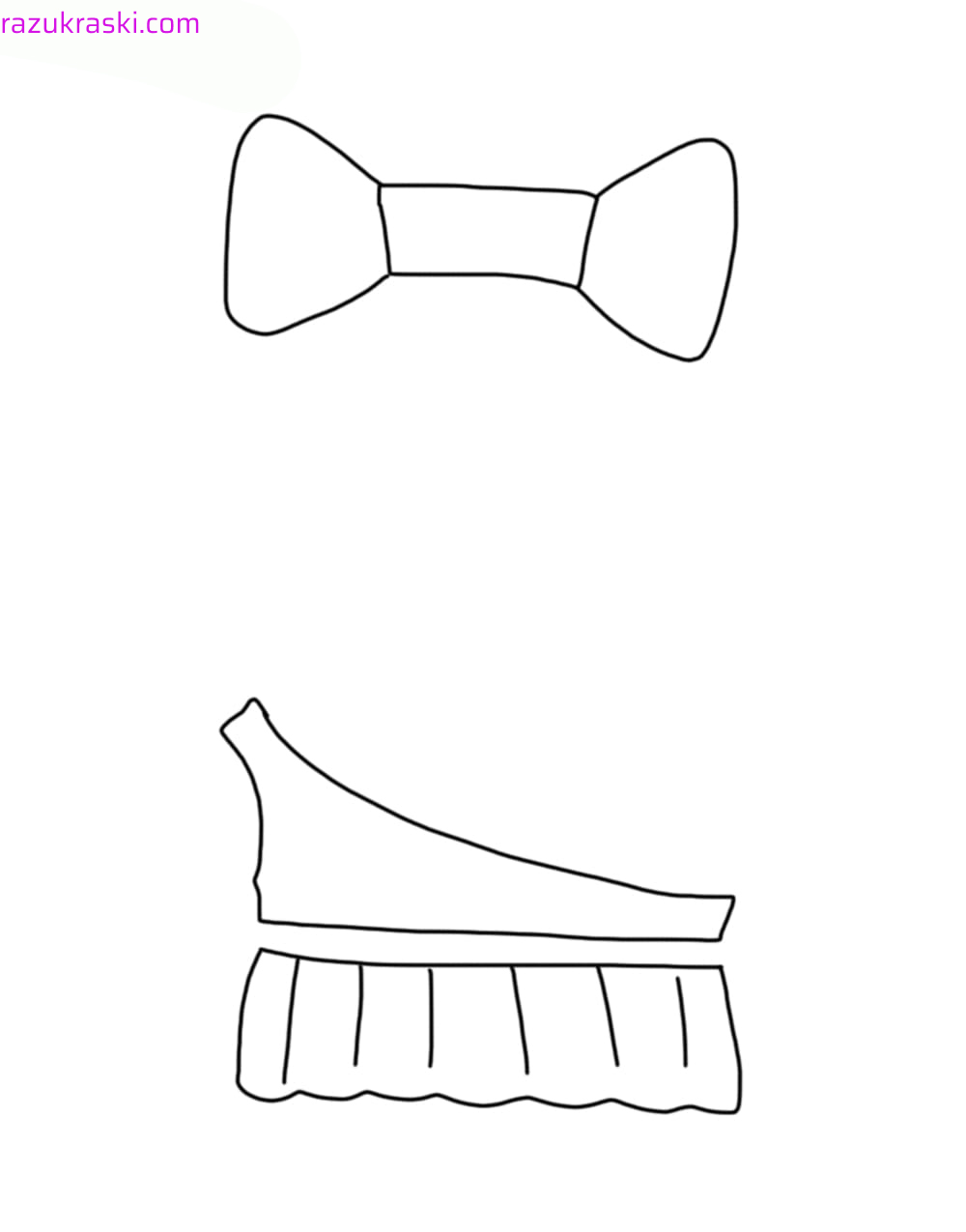 Coloring page Clothing for Lalafanfan Beautiful dress for Lalafanfan