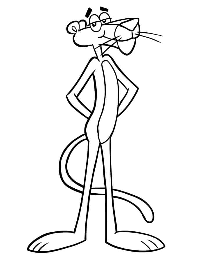 Coloring page Pink Panther Pink Panther animated series