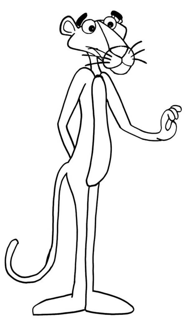 Coloring page Pink Panther Panther